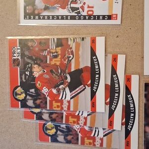 Jocelyn Lemieux Chicago/Hartford NHL Hockey Trading Cards Lot
